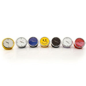 Mini Half Circle Metallic Table Clock