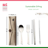 Sustainable Steel Travel Cutlery