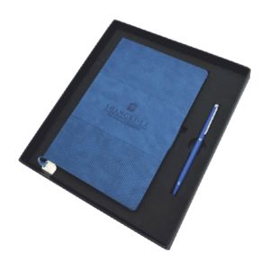 A5 Notebook with  Pen – Blue