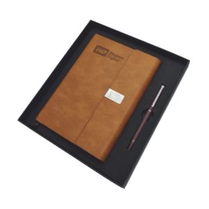 A5 Notebook with  Pen – Brown New Set