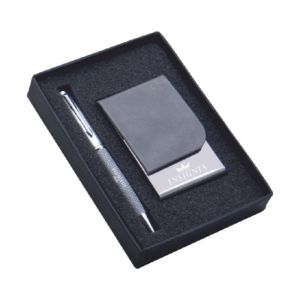 Card Holder and Pen – Grey