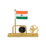 Indian Flag with watch and India Map