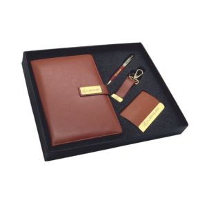 Organizer – Diary, Pen, Key Chain and Card Holder – Brown