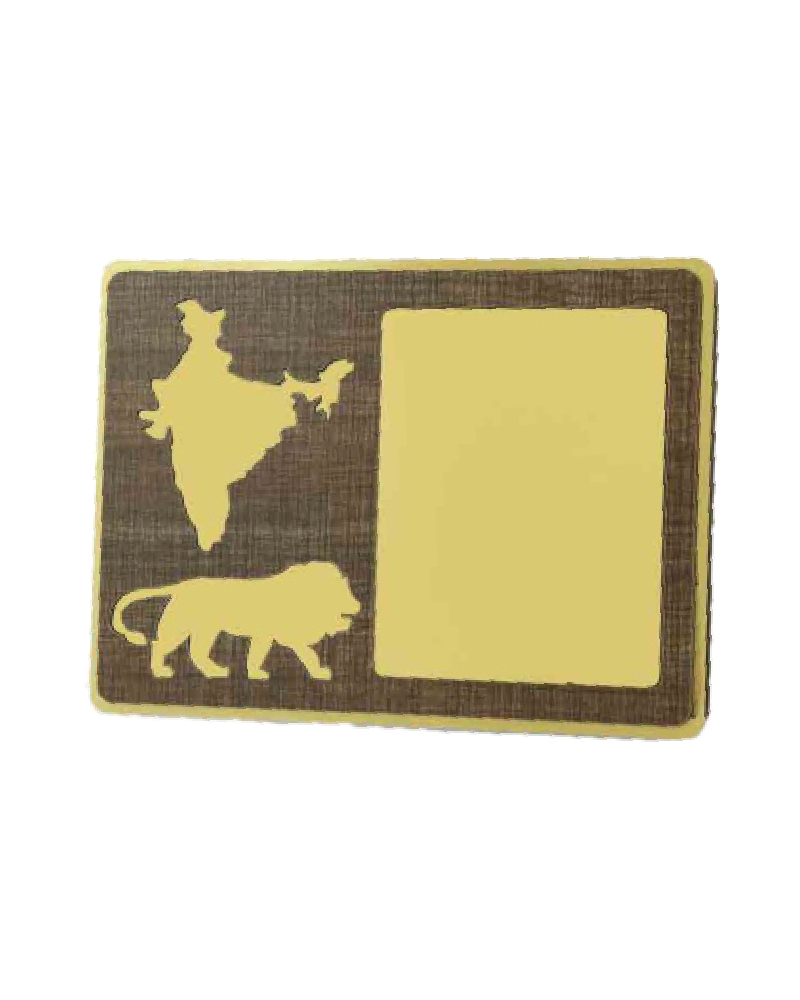 Plaque with India and Lion