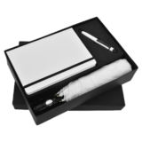 HOI 166 - White Paradise Pen, Diary & Umbrella