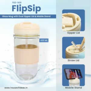 Dual Sipper Lid & Mobile Stand
