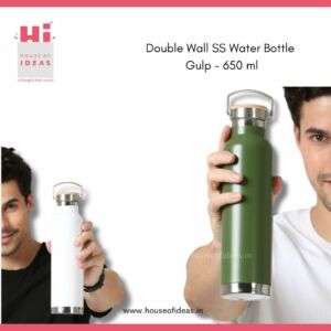 Double Wall SS Water Bottle Gulp – 650 ml