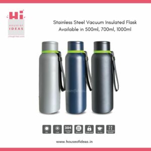 Stainless Steel Vacuum Insulated Flask Available in 500ml, 700ml, 1000ml