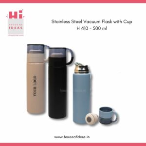 Stainless Steel Vacuum Flask with Cup H 410 – 500 ml