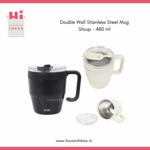 Double Wall Stainless Steel Mug Stoup – 480 ml