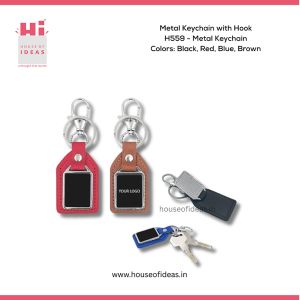 Metal Keychain with Hook