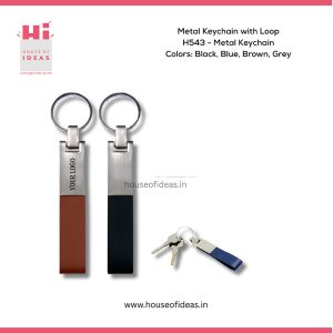 Metal Keychain with Loop