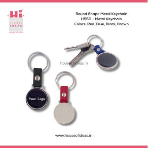H556-Round Shape Metal Keychain