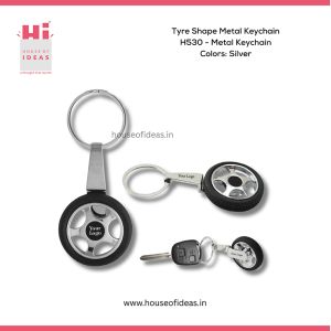 H530-Tyre Shape Metal Keychain