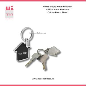 H570-Home Shape Metal Keychain