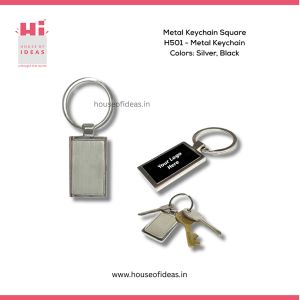 H501-Metal Keychain Square