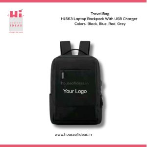 H1563-Laptop Backpack With USB Charger
