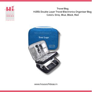 H1551-Double Layer Travel Electronics Organizer Bag