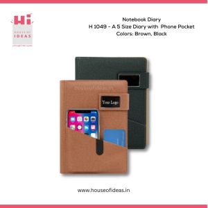 H1049-A5 Size Diary with Phone Pocket