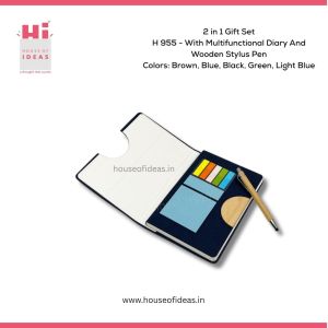 H955-With Multifunctional Diary And  Wooden Stylus Pen