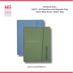 H1077-A5 Size Diary with Magnetic Flap