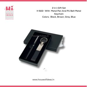 H922-With Metal Pen And PIJ Belt Metal Keychain
