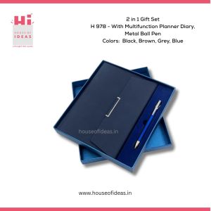 H978-With Multifunction Planner Diary, Metal Ball Pen
