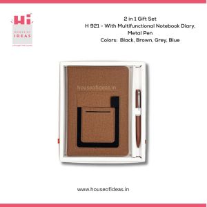 H921-With Multifunctional Notebook Diary, Metal Pen